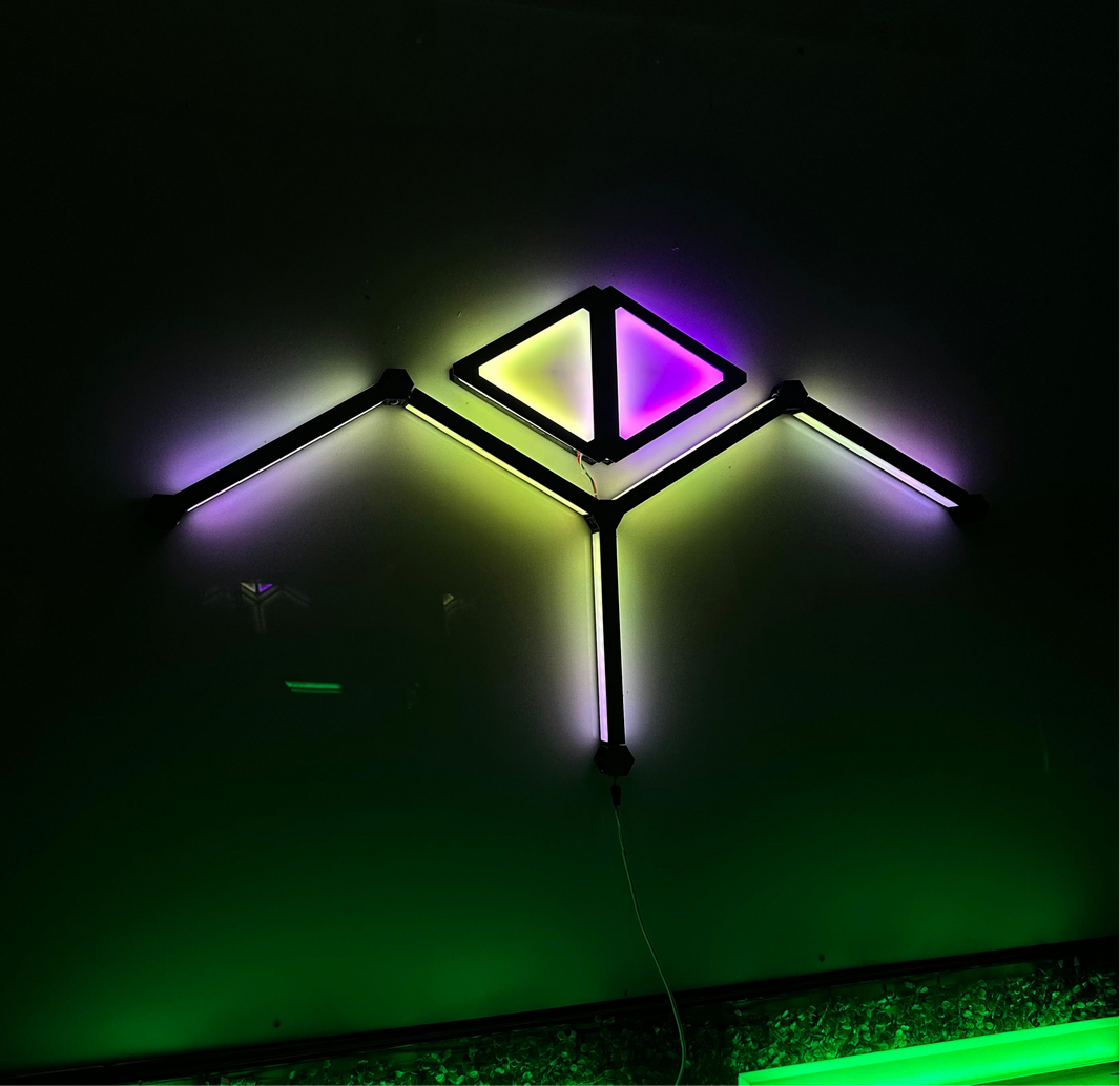 Starter Kit Combo - 5 Glow Lines & 2 Glow Shape Triangles