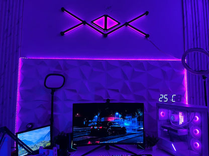 Starter Kit Combo - 6 Glow Lines & 2 Glow Shape Triangles