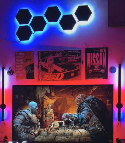 HexPulse - Modular RGBic Gaming Lights