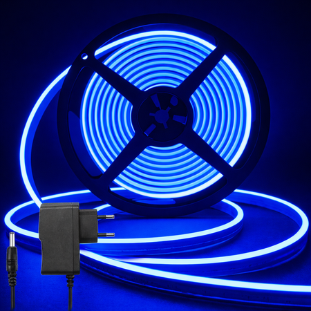 Neon Glow Rope Light - Blue (5 Meter) With 12v Adaptor