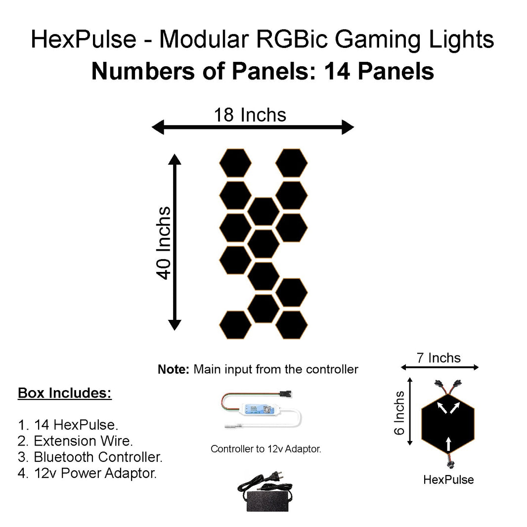 HexPulse - Modular RGBic Gaming Lights