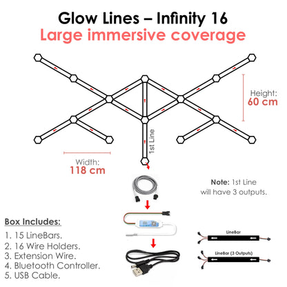 Glow Lines – Infinity 16 (New Launch)