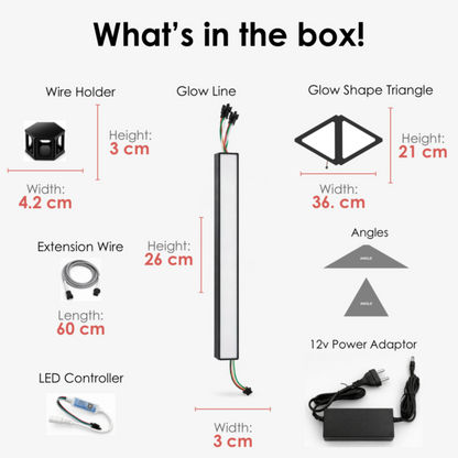 Expansion Kit Combo - 15 Glow Lines & 6 Glow Shape Triangles