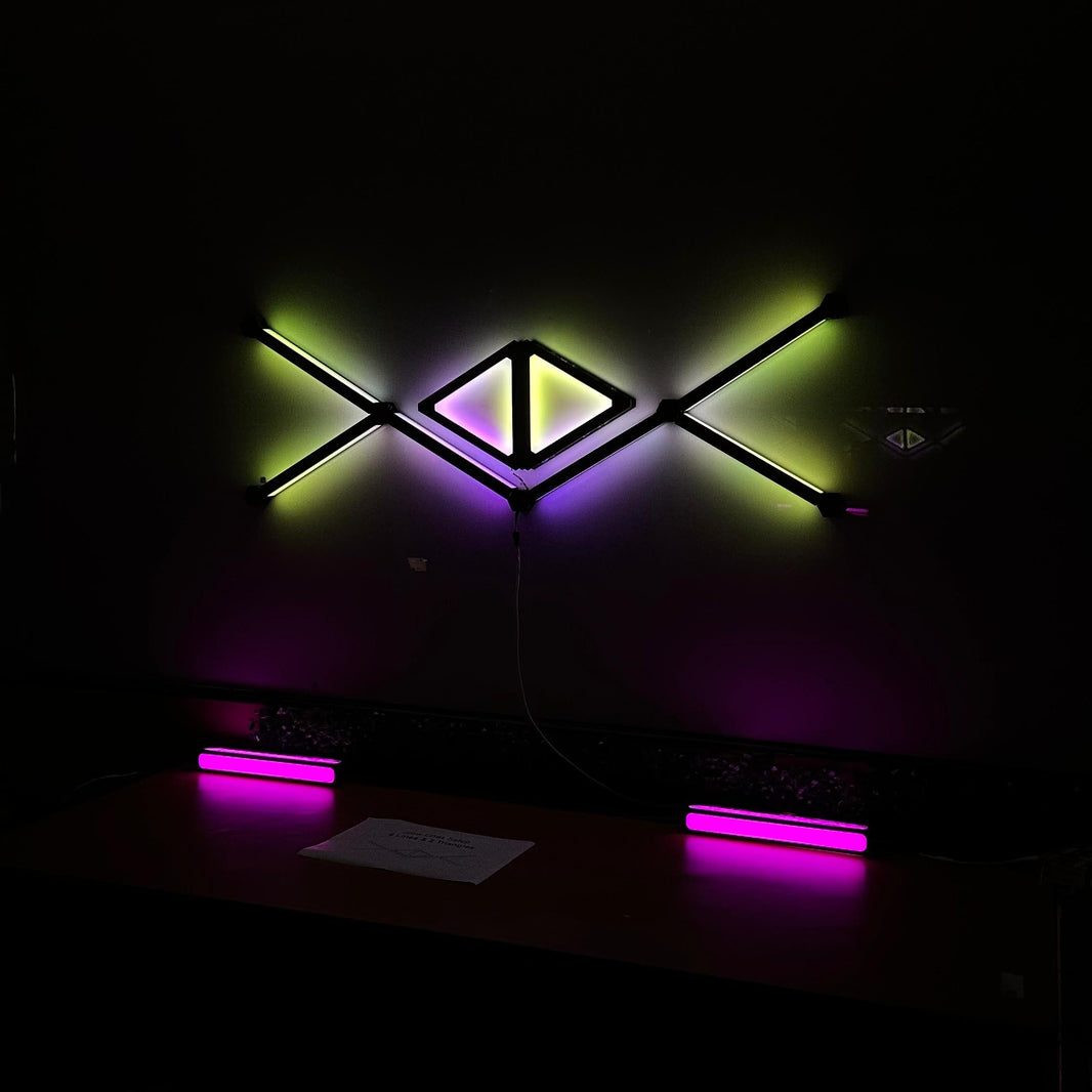 Starter Kit Combo - 6 Glow Lines & 2 Glow Shape Triangles