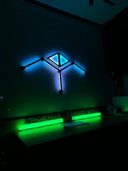 Starter Kit Combo - 5 Glow Lines & 2 Glow Shape Triangles