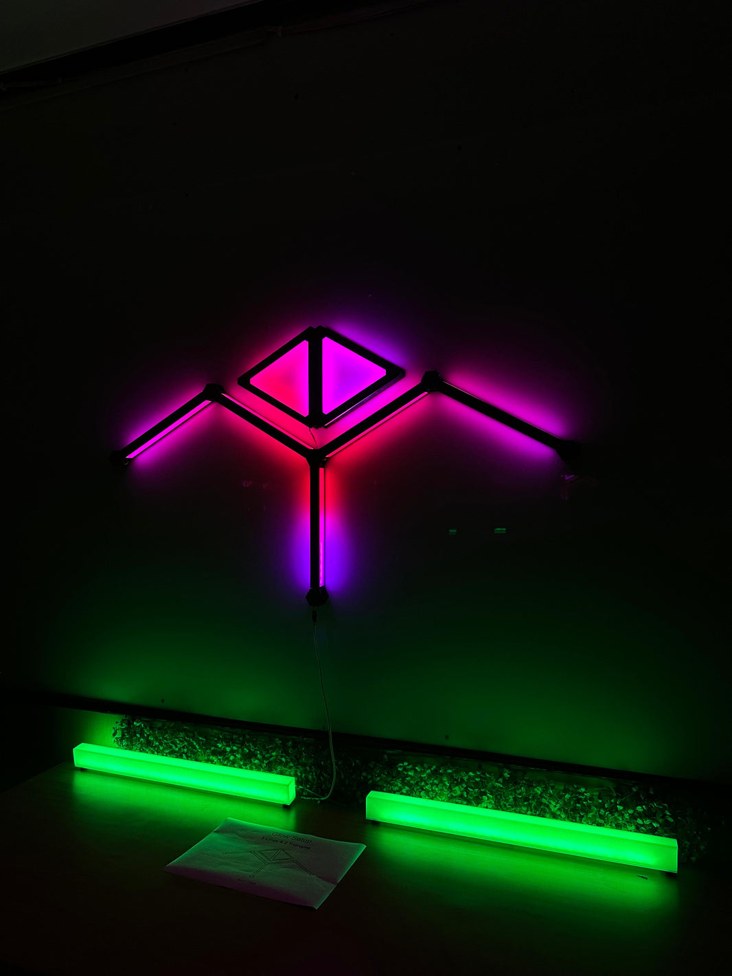 Starter Kit Combo - 5 Glow Lines & 2 Glow Shape Triangles