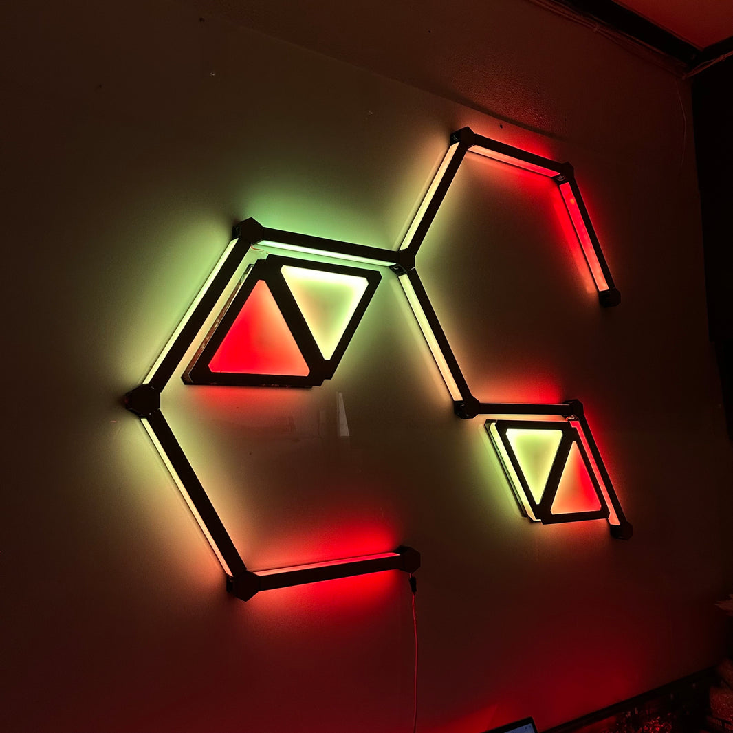 Moderate Kit Combo - 10 Glow Lines & 4 Glow Shape Triangles