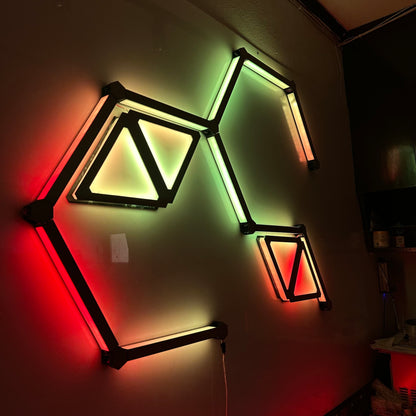 Moderate Kit Combo - 10 Glow Lines & 4 Glow Shape Triangles