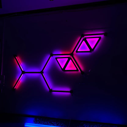 Moderate Kit Combo - 10 Glow Lines & 4 Glow Shape Triangles