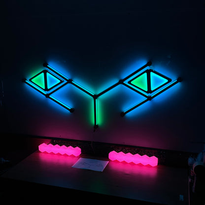Moderate Kit Combo - 11 Glow Lines & 4 Glow Shape Triangles