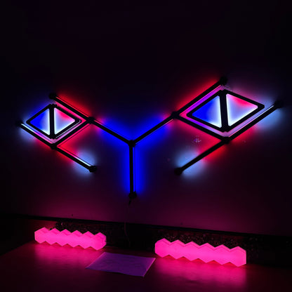 Moderate Kit Combo - 11 Glow Lines & 4 Glow Shape Triangles