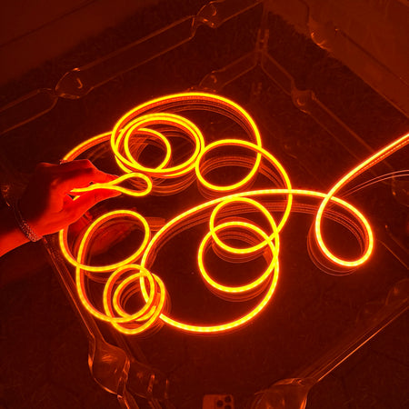 Neon Glow Rope Light - Orange (5 Meter)