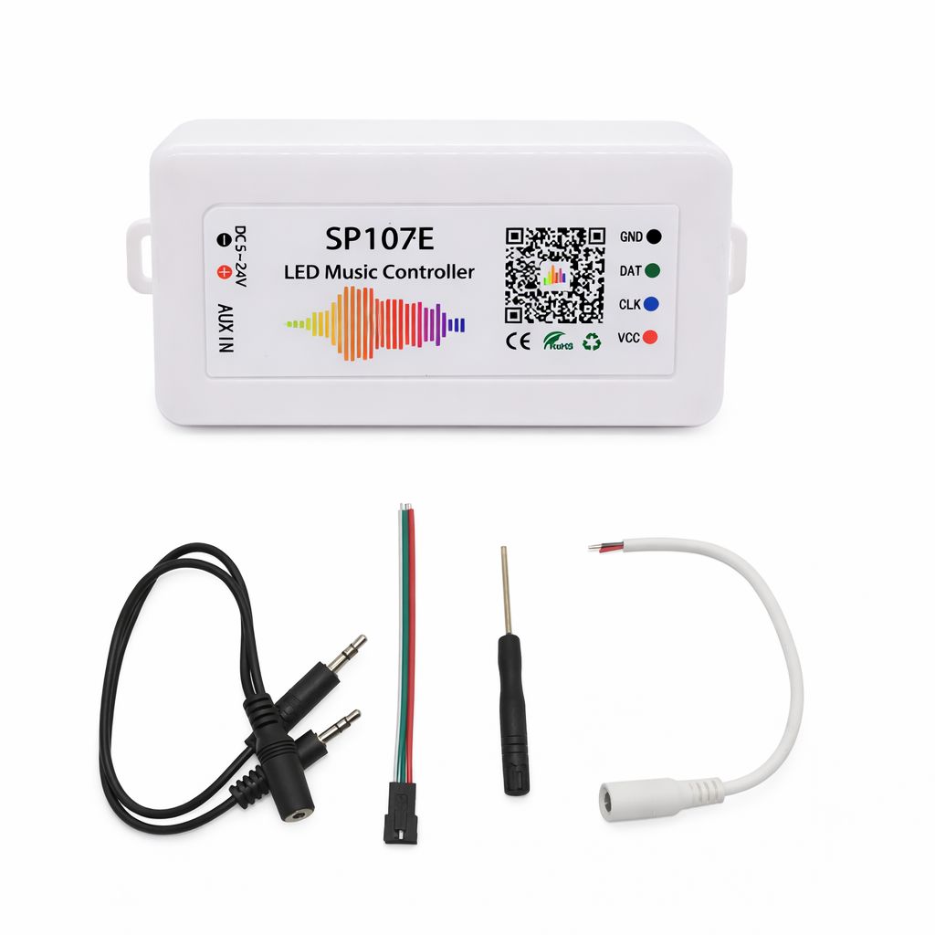SP107E RGBIC LED Music Controller (DC 5V–24V)