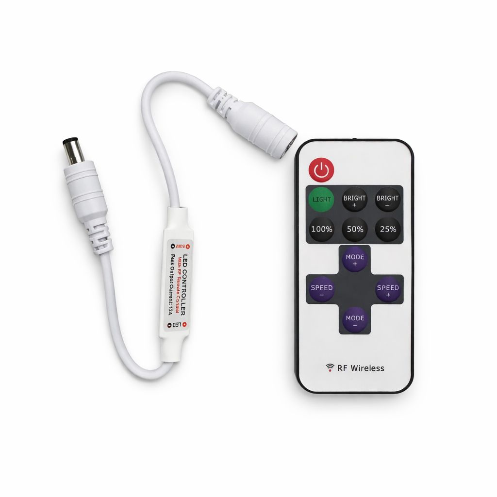 RF Wireless LED Dimmer Controller (DC 5V–24V)