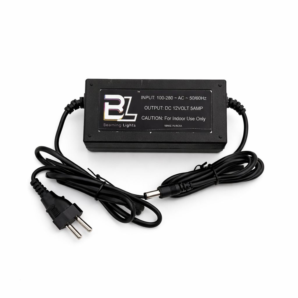 LED Power Adapter 12V 5A (AC 100–280V to DC)