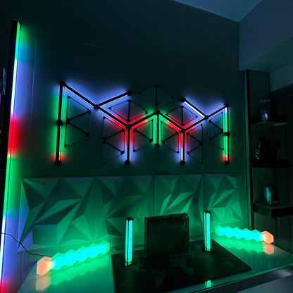 Glow Matrix Combo - 15 Glow Lines & 22 Clear Shape Triangles