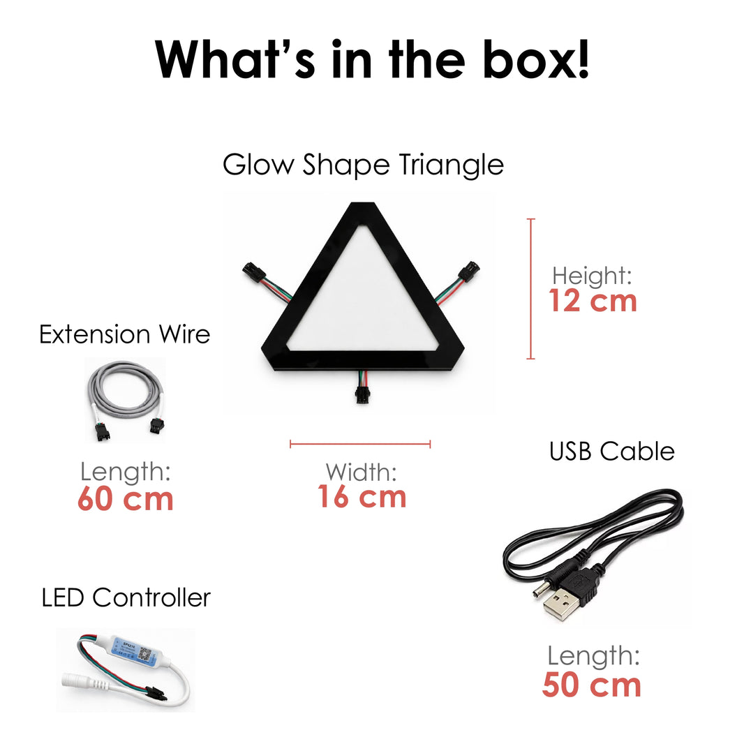 Glow Shape Triangles - Moderate Kit